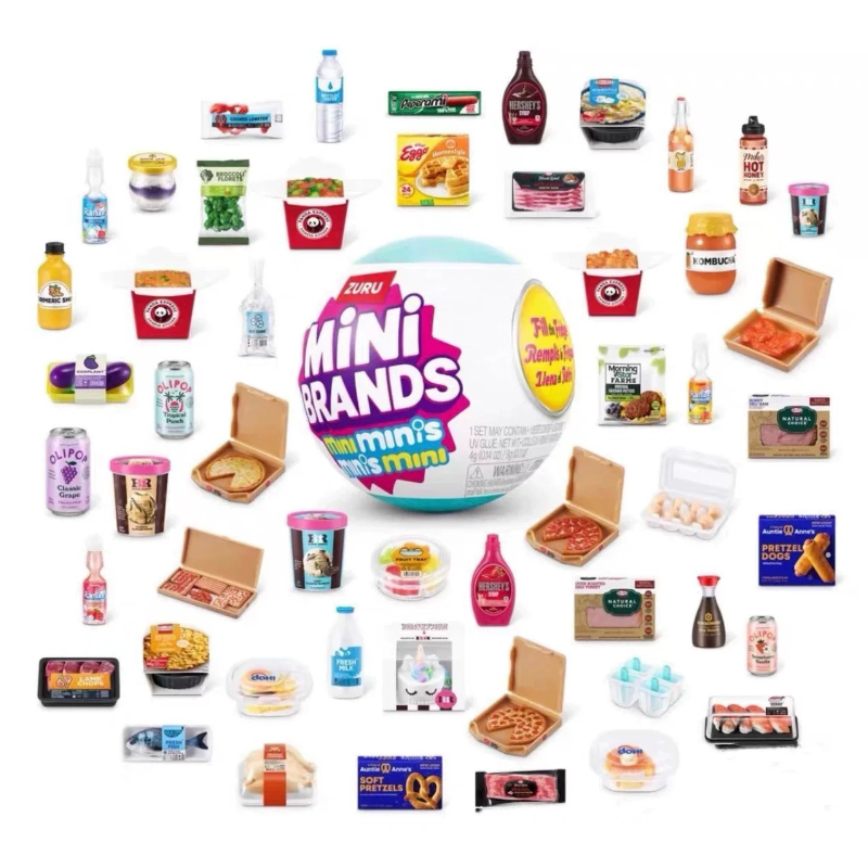 Kids Toys Kitchen - Mini Brands Fridge Mystery Ball Capsule