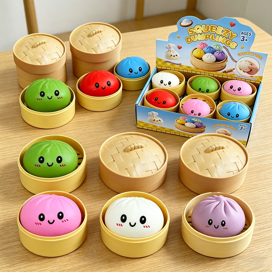 Kids Toys Dumplings - Dumpling Pressure Dumpling Squishies Cute Colorful