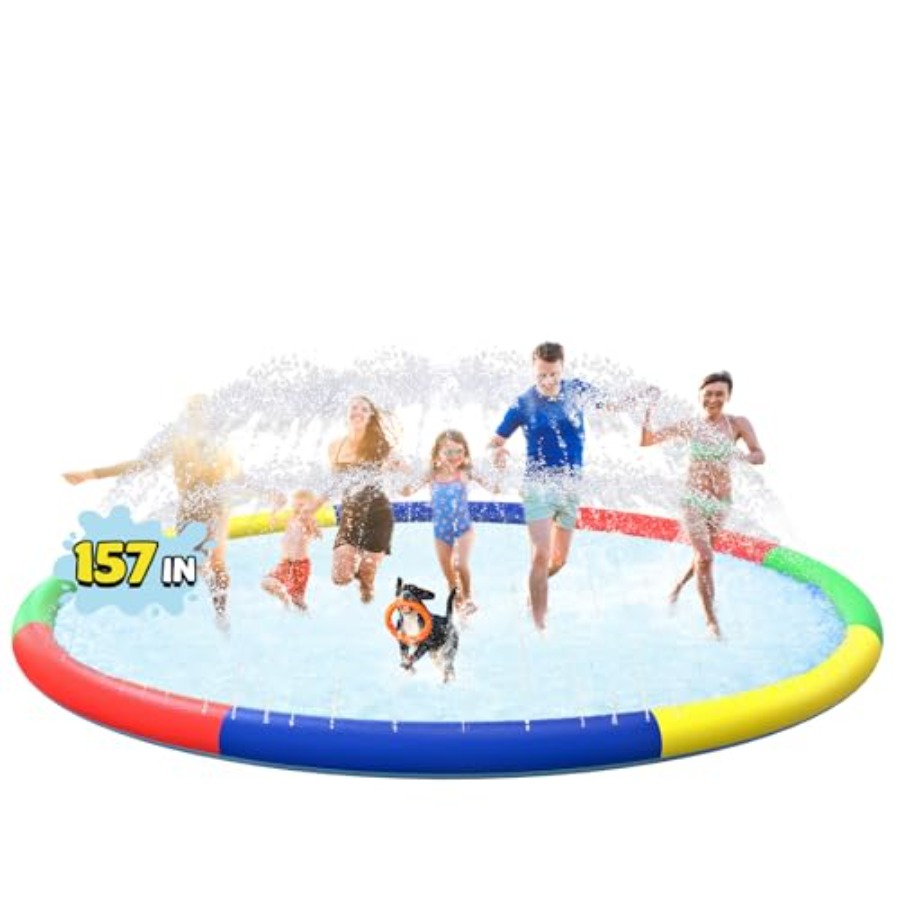 Kids Yard Toys - 3 FT Large Splash Pad for