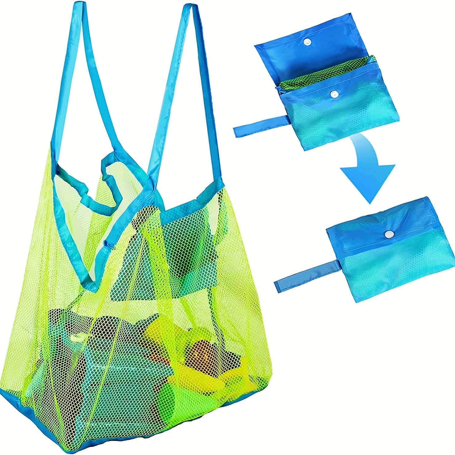 Kinetic Sand Mold - Youngsters' Large Mesh Beach Toy Bag