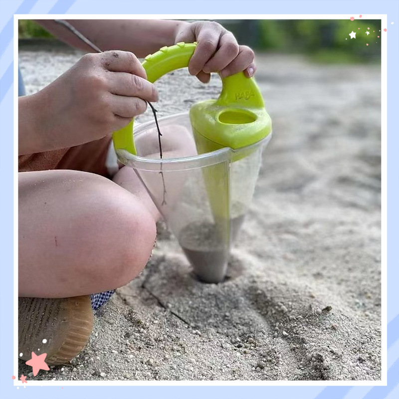 Kinetic Sand Mold - Haba Beach Funnel Sand Toy Transparent
