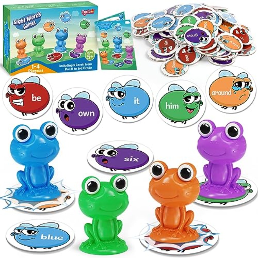 Educational Flash Card - Sight Word Games Frog Site Words