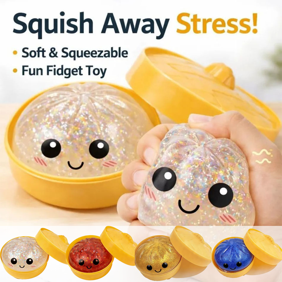 Kids Toys Dumplings - Simulation Flash Dumpling Pressure Ball Slow