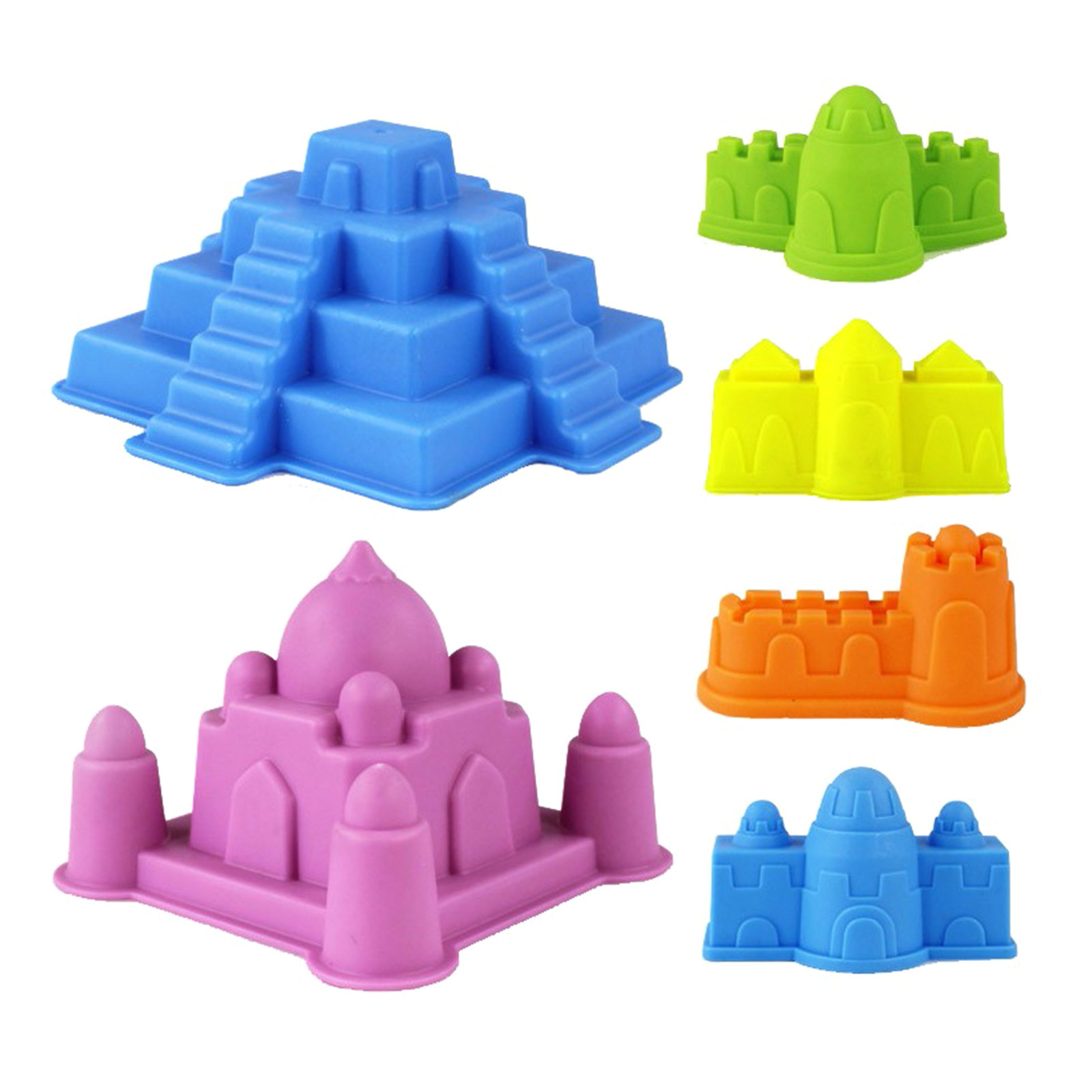 Kinetic Sand Mold - 6 Pcs/set Creative Castle Sand Clay