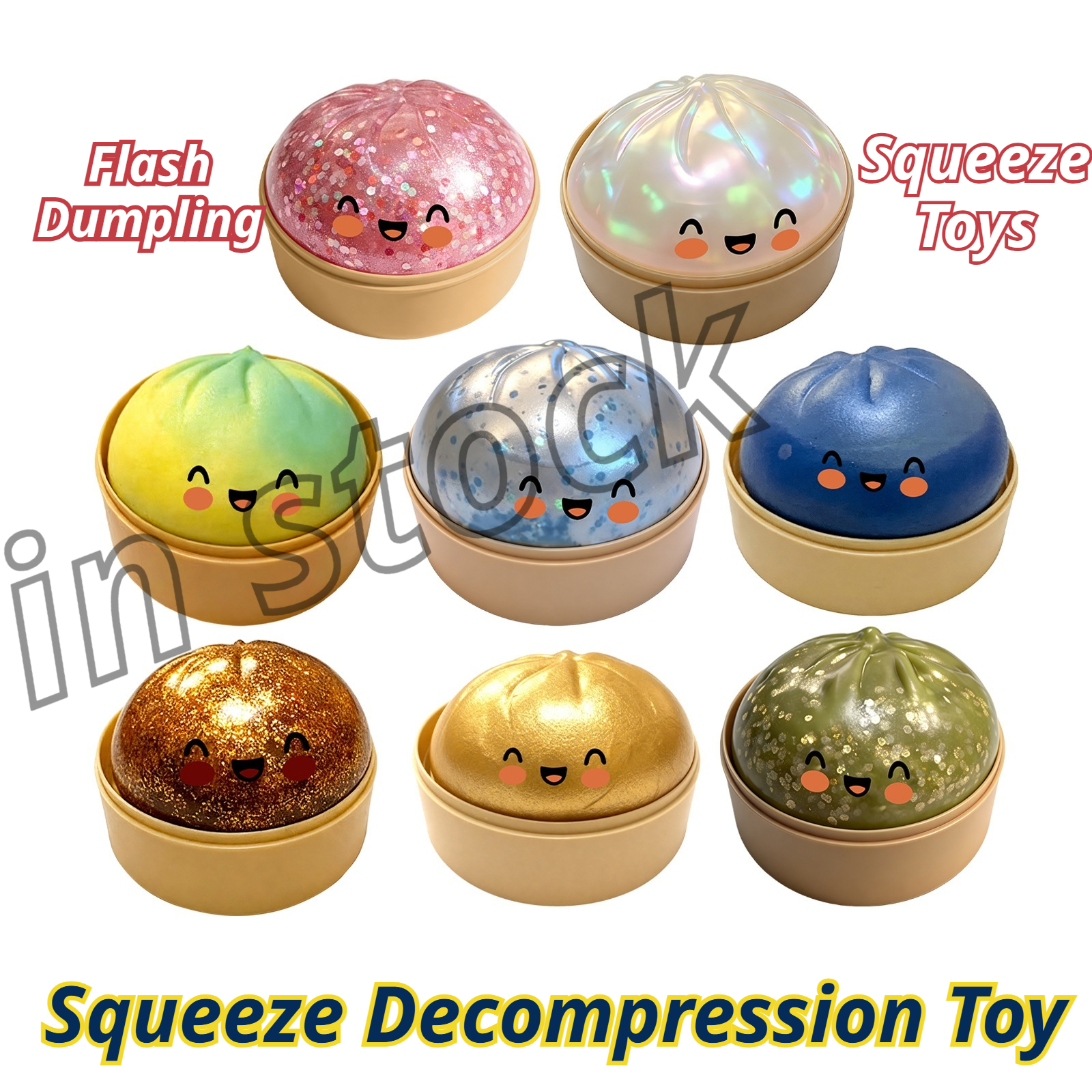 Kids Toys Dumplings - 1：1 Needoh Slow Rebound Simulation Flash