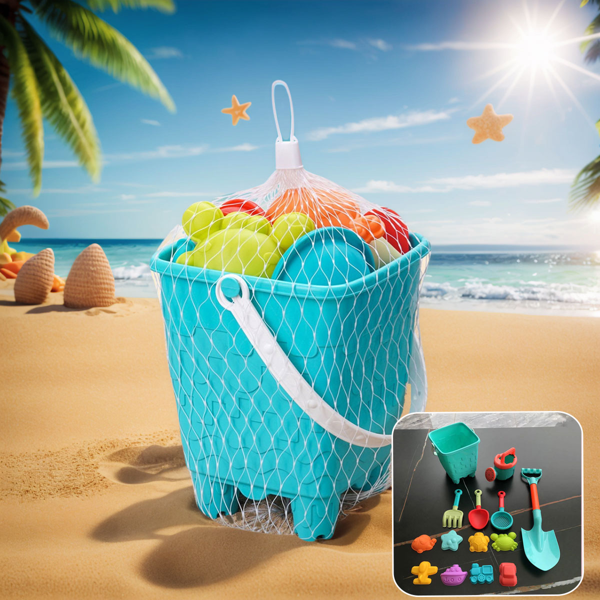 Kinetic Sand Mold - Children 10/14/16PCS Beach Toys Summer Outdoor