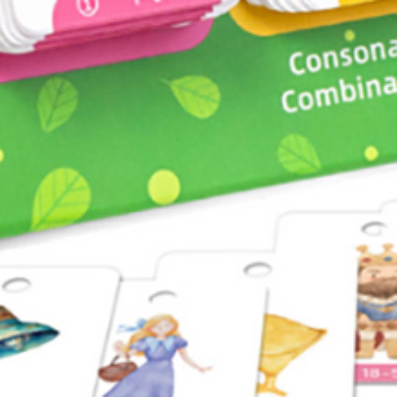 Educational Flash Card - Kids CVC Words Flashcards Phonics Flip
