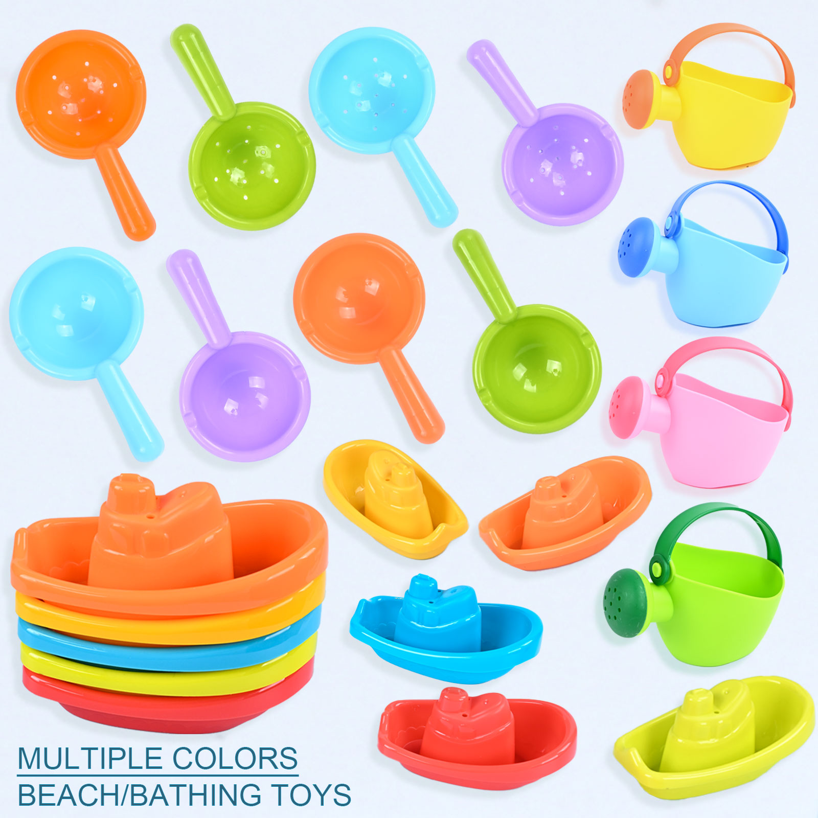 Kinetic Sand Mold - Children'S Bathroom Stacked Boat Spoon Floating