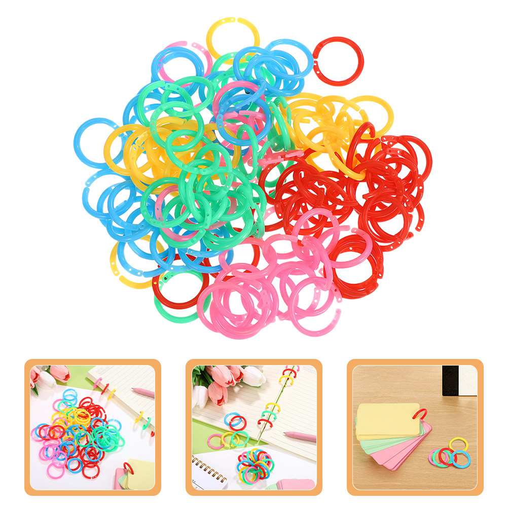 Educational Flash Card - 150Pcs Sturdy Plastic Loose Leaf Binder