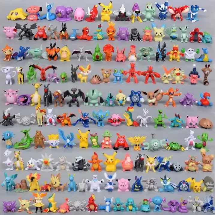 Kids Toys Japan - 24-144pcs Pokemon Figure Model Pikachu Anime