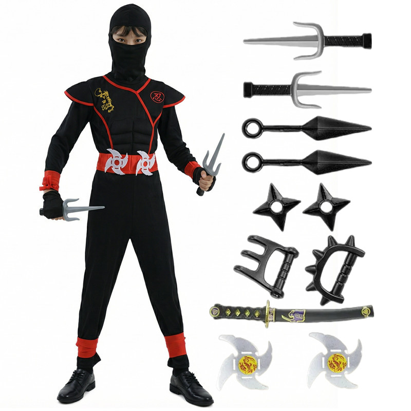 Black and Blue Ninja Costume f - مراجعة Kids Toys Japan وسعره