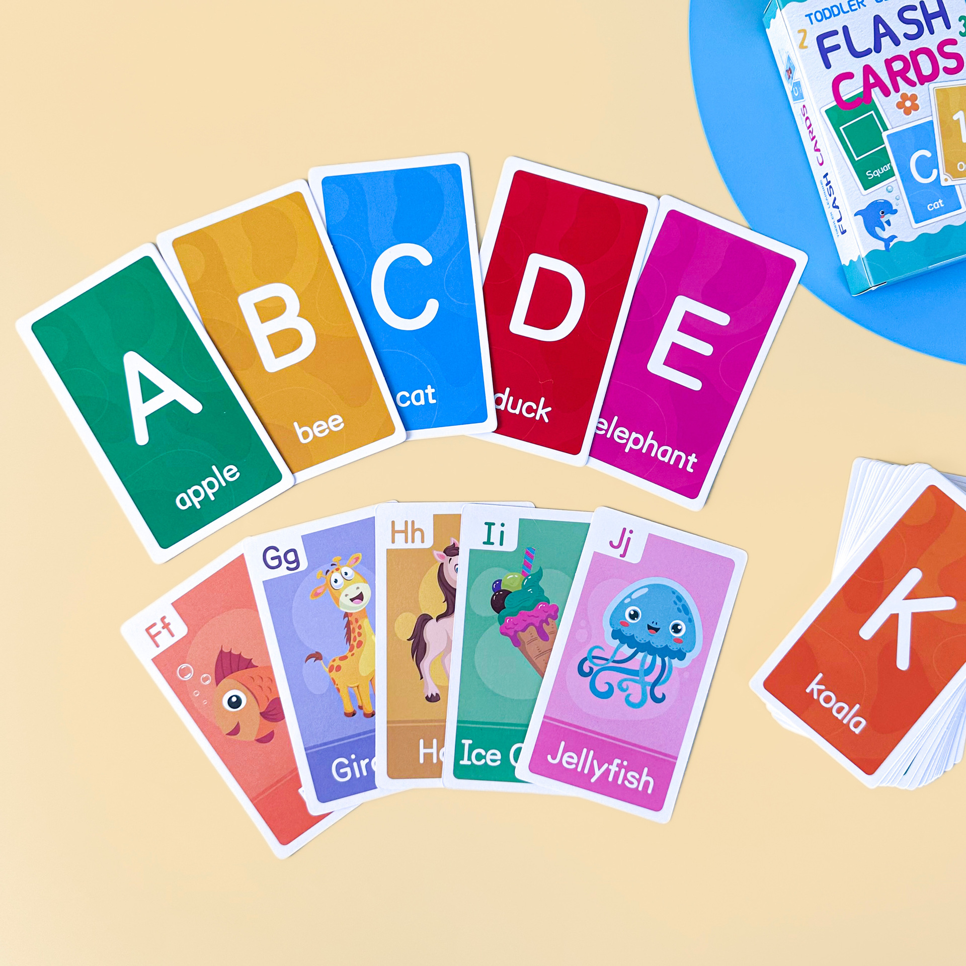 58 Pcs ABC Alphabet Flashcards - مراجعة Educational Flash Card وسعره