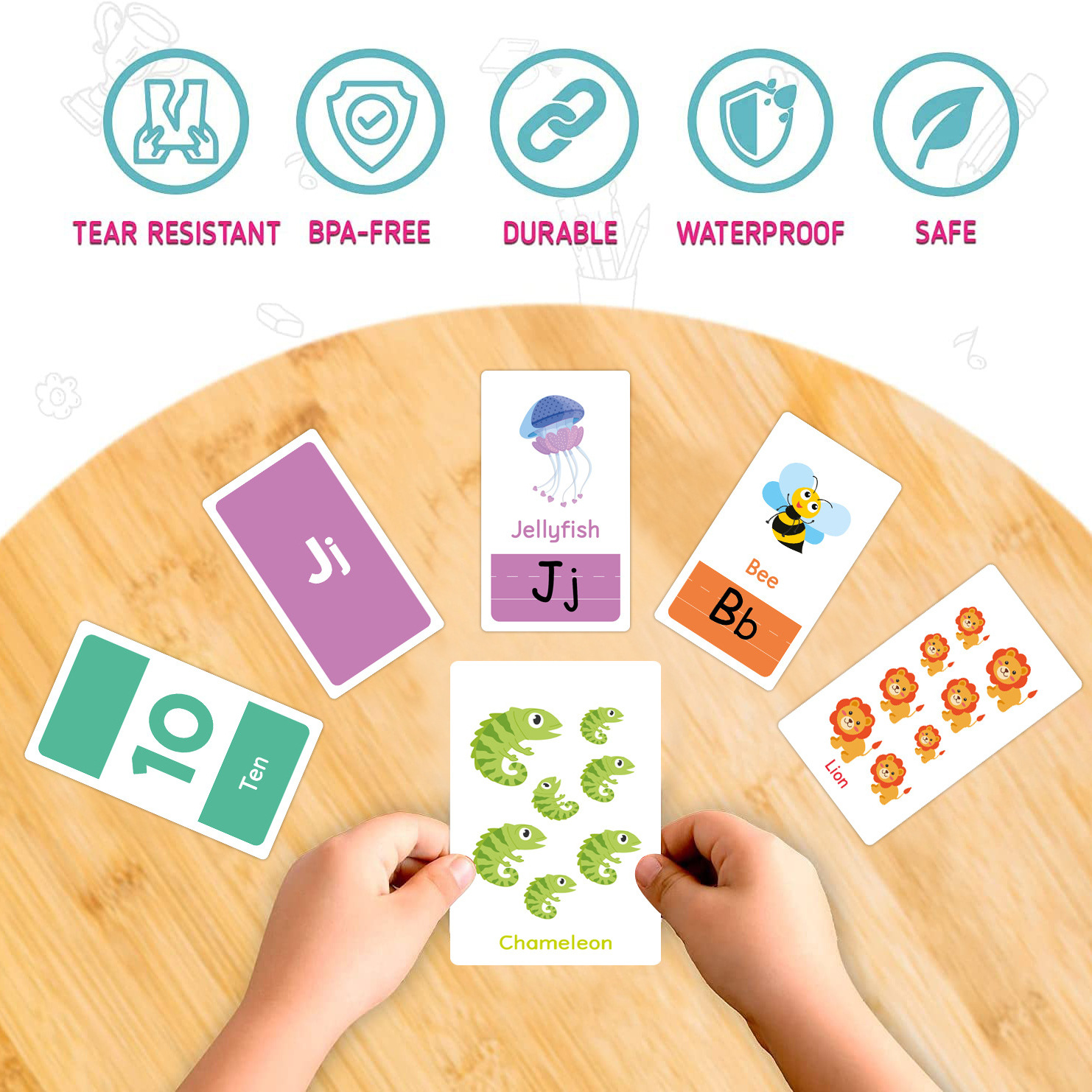 58 Pcs ABC Alphabet Flashcards - مراجعة Educational Flash Card وسعره