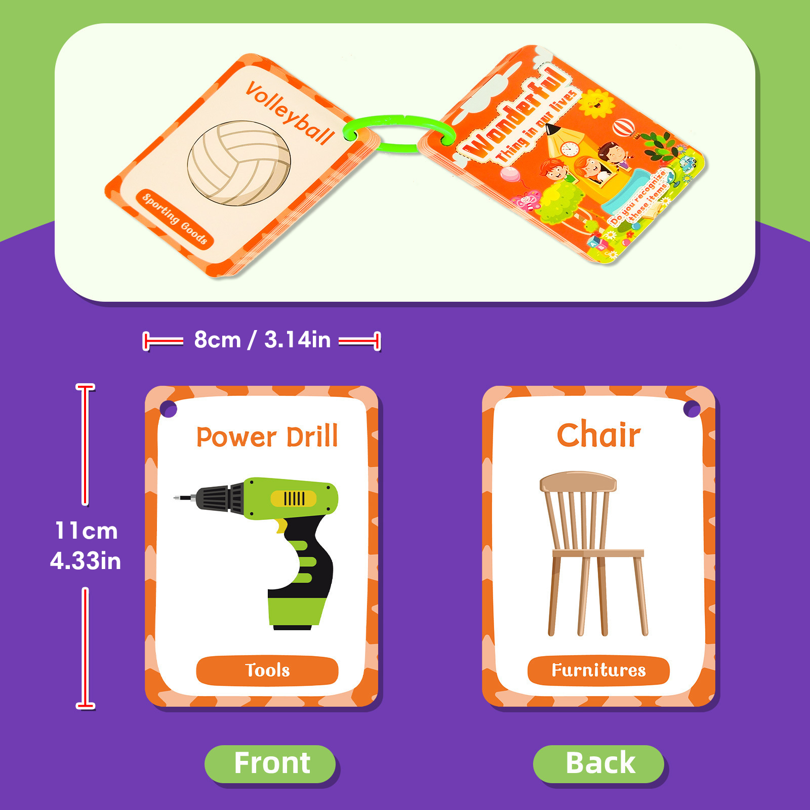 Daily Objects English Flashcar - مراجعة Educational Flash Card وسعره