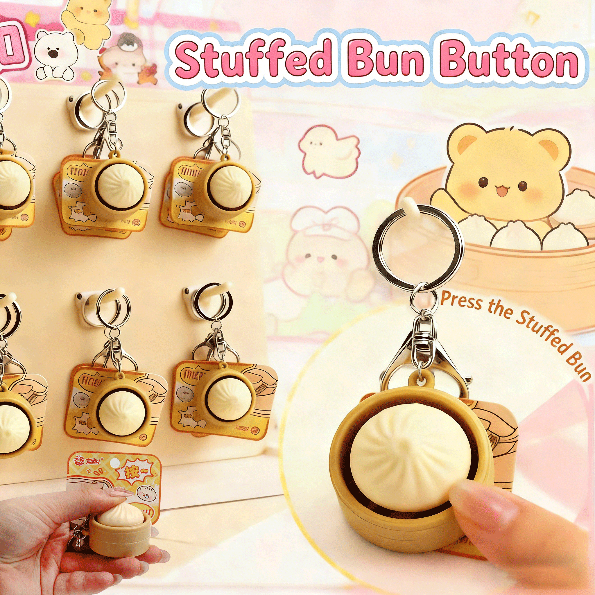 Mini Squishy Dumplings Button  - مراجعة Kids Toys Dumplings وسعره