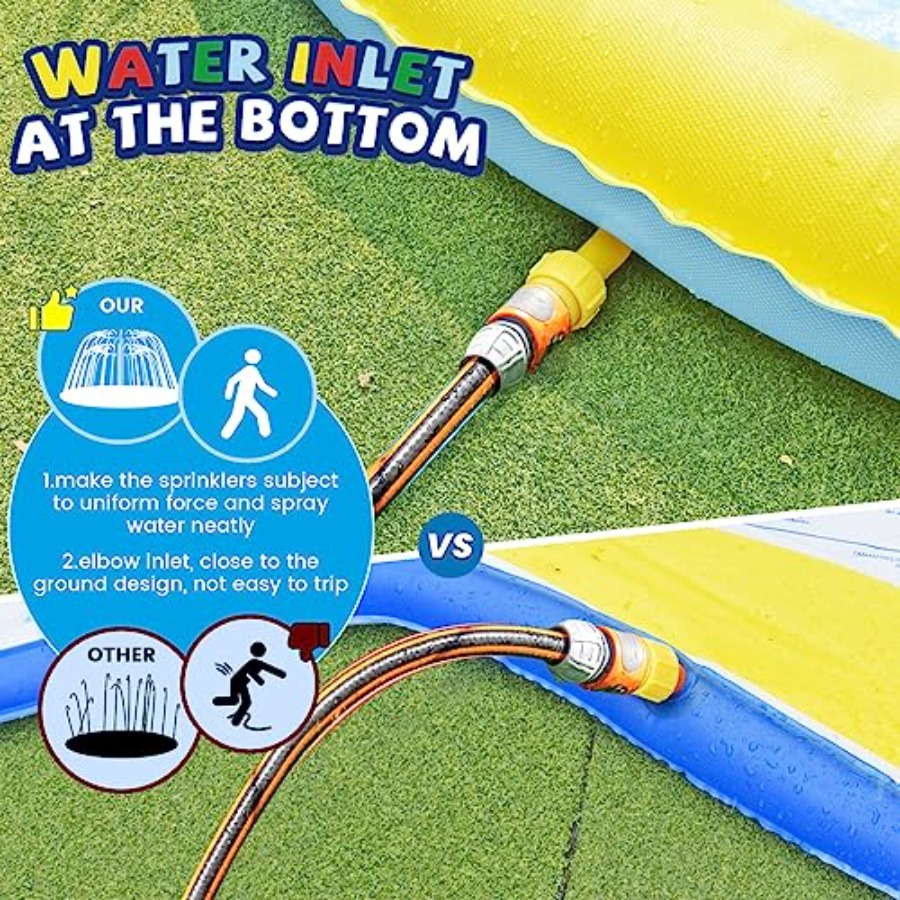 3 FT Large Splash Pad for Ages - مراجعة Kids Yard Toys وسعره