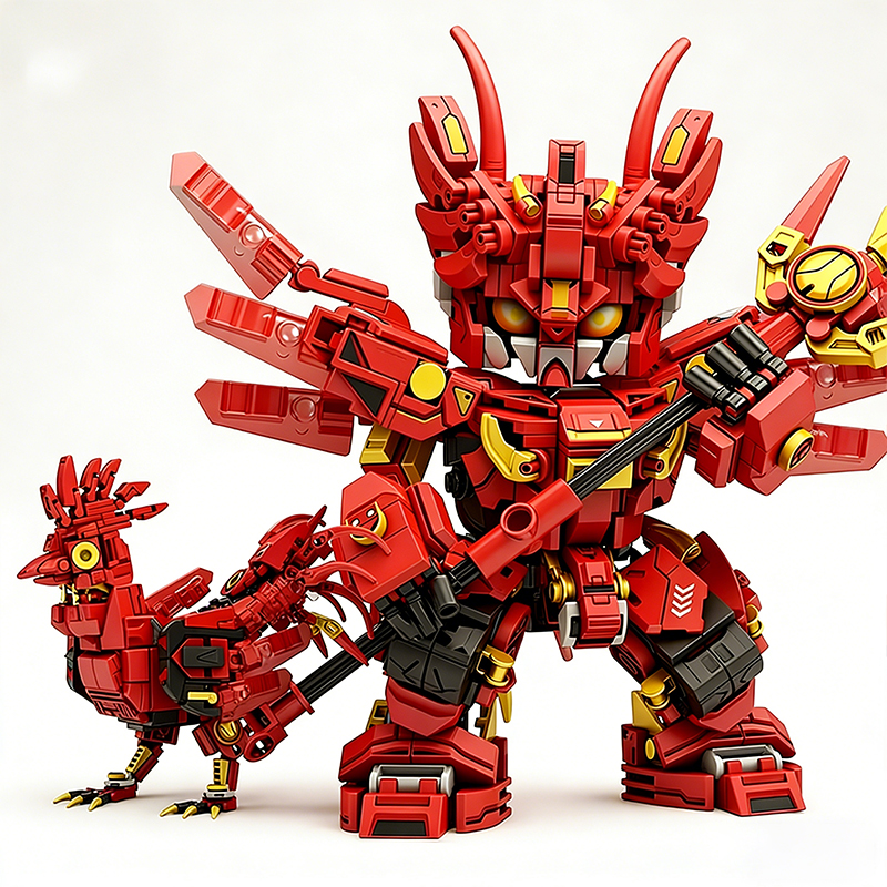 2in1 Mecha Building Blocks Tra - مراجعة Kids Toys Horse وسعره