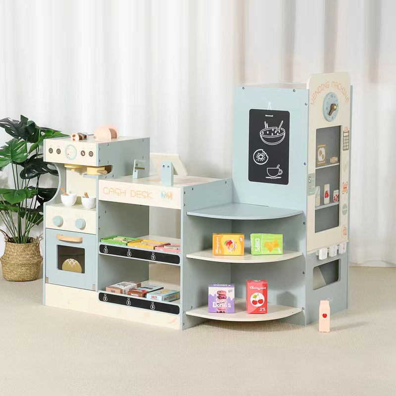 Kids Wooden Grocery Store Play - مراجعة Kids Toys Stores وسعره