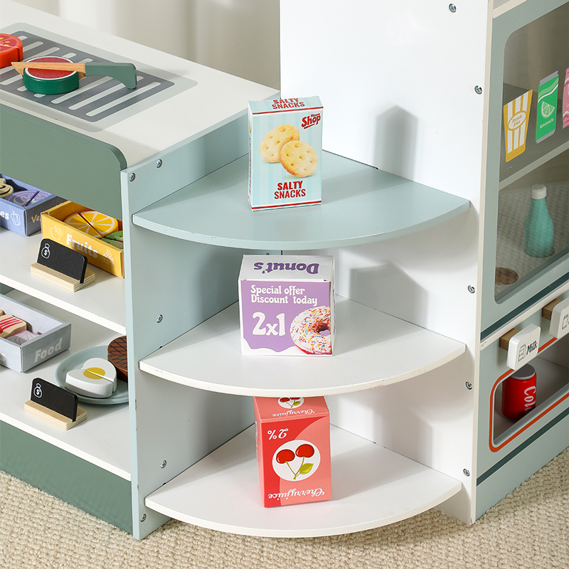 Kids Wooden Grocery Store Play - مراجعة Kids Toys Stores وسعره