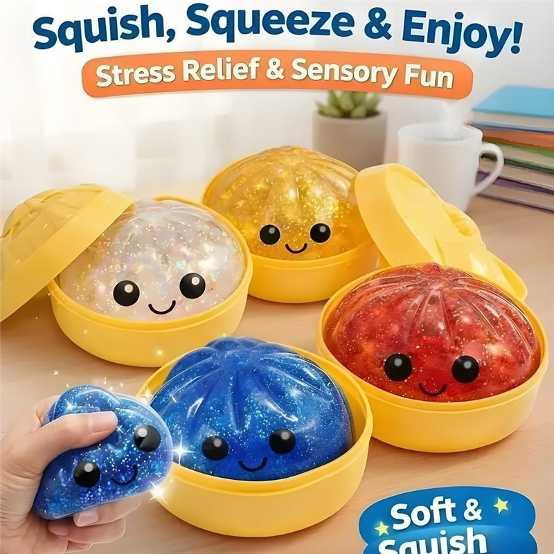 Fidget Toy Squishy Colorful Du - مراجعة Kids Toys Dumplings وسعره