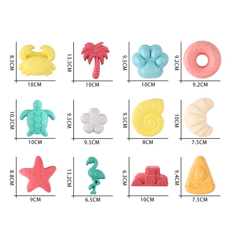 Beach toy sand mold sand print - مراجعة Kinetic Sand Mold وسعره