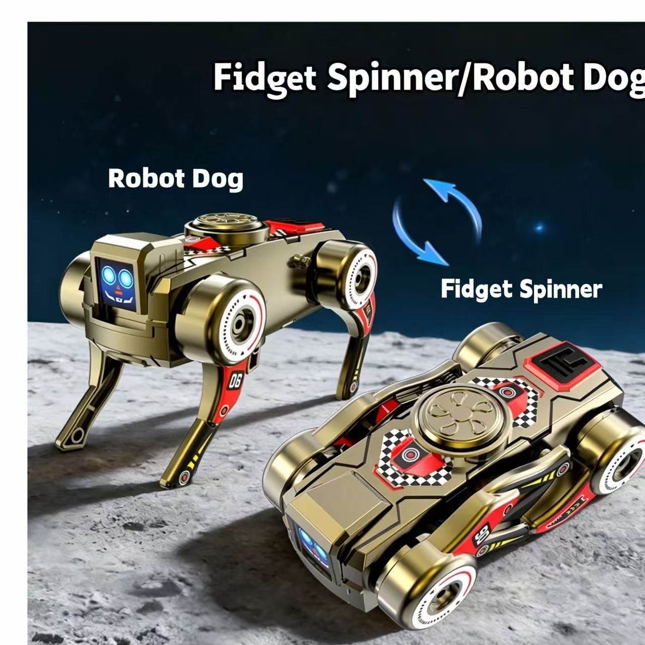 Transformable Robot Dog Fidget - مراجعة Kids Toys Unique وسعره