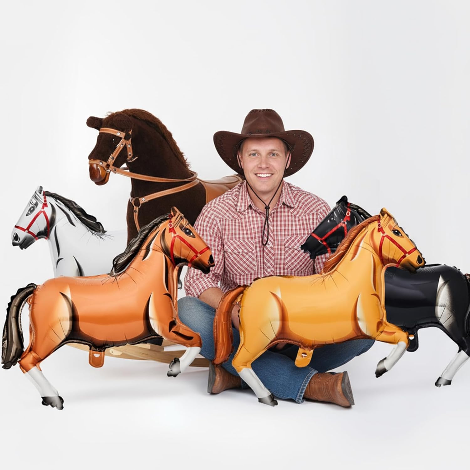 Horse Foil Balloon Western Cow - مراجعة Kids Toys Horse وسعره
