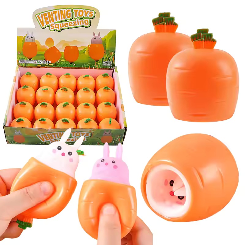Cute Carrot Rabbit Squeeze Toy - مراجعة Kids Toys Unique وسعره