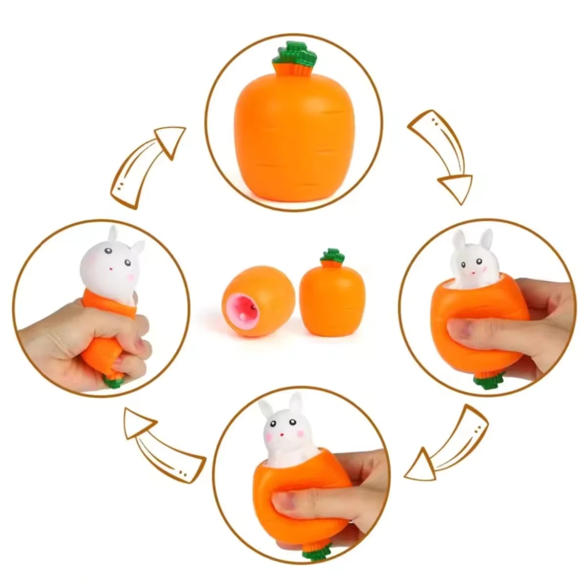 Cute Carrot Rabbit Squeeze Toy - مراجعة Kids Toys Unique وسعره