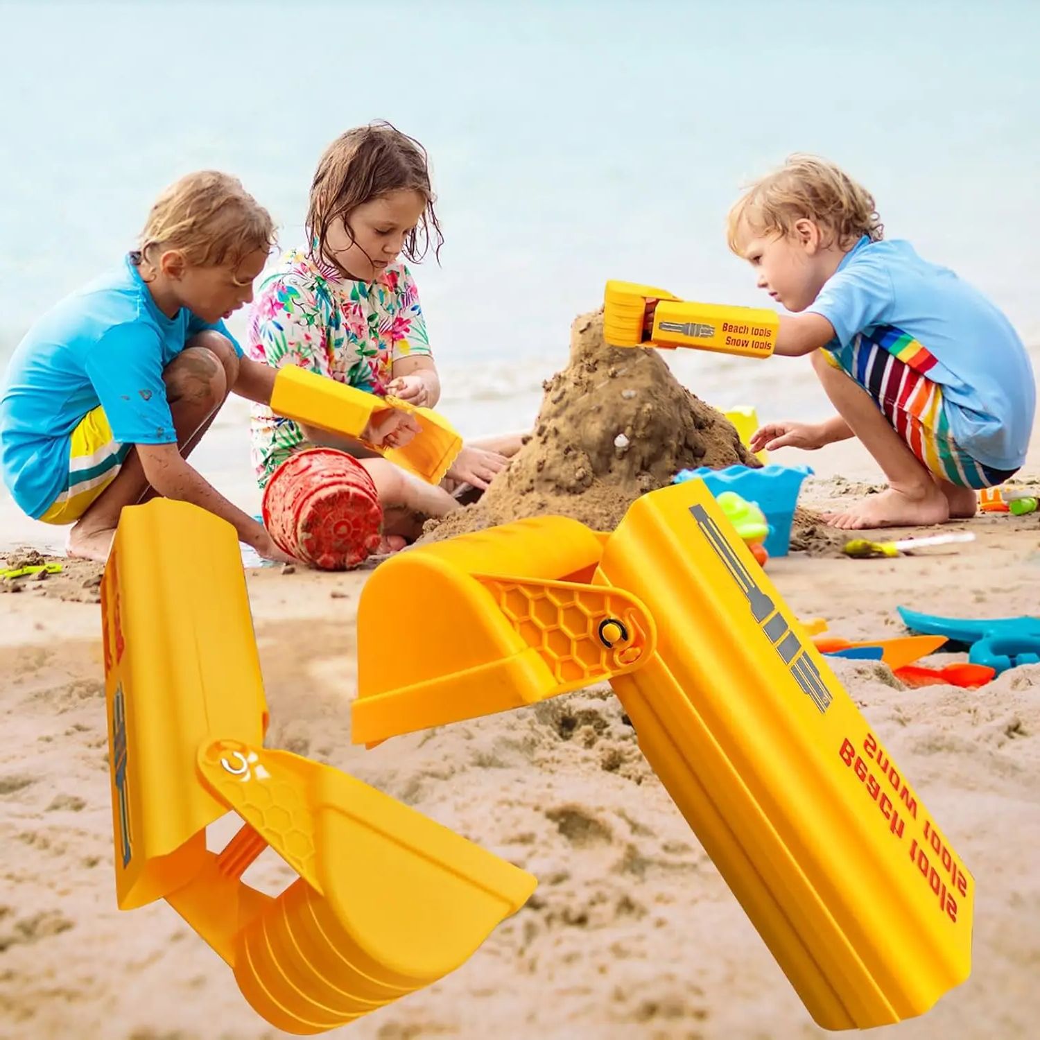 1/2PCS Excavator Digging Hand  - مراجعة Kinetic Sand Mold وسعره