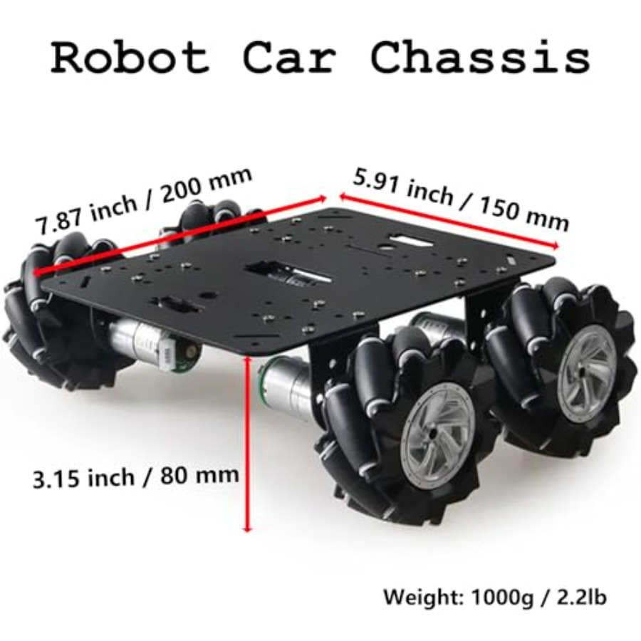 Omnidirectional 80mm mecanum w - مراجعة Remote Control Car وسعره