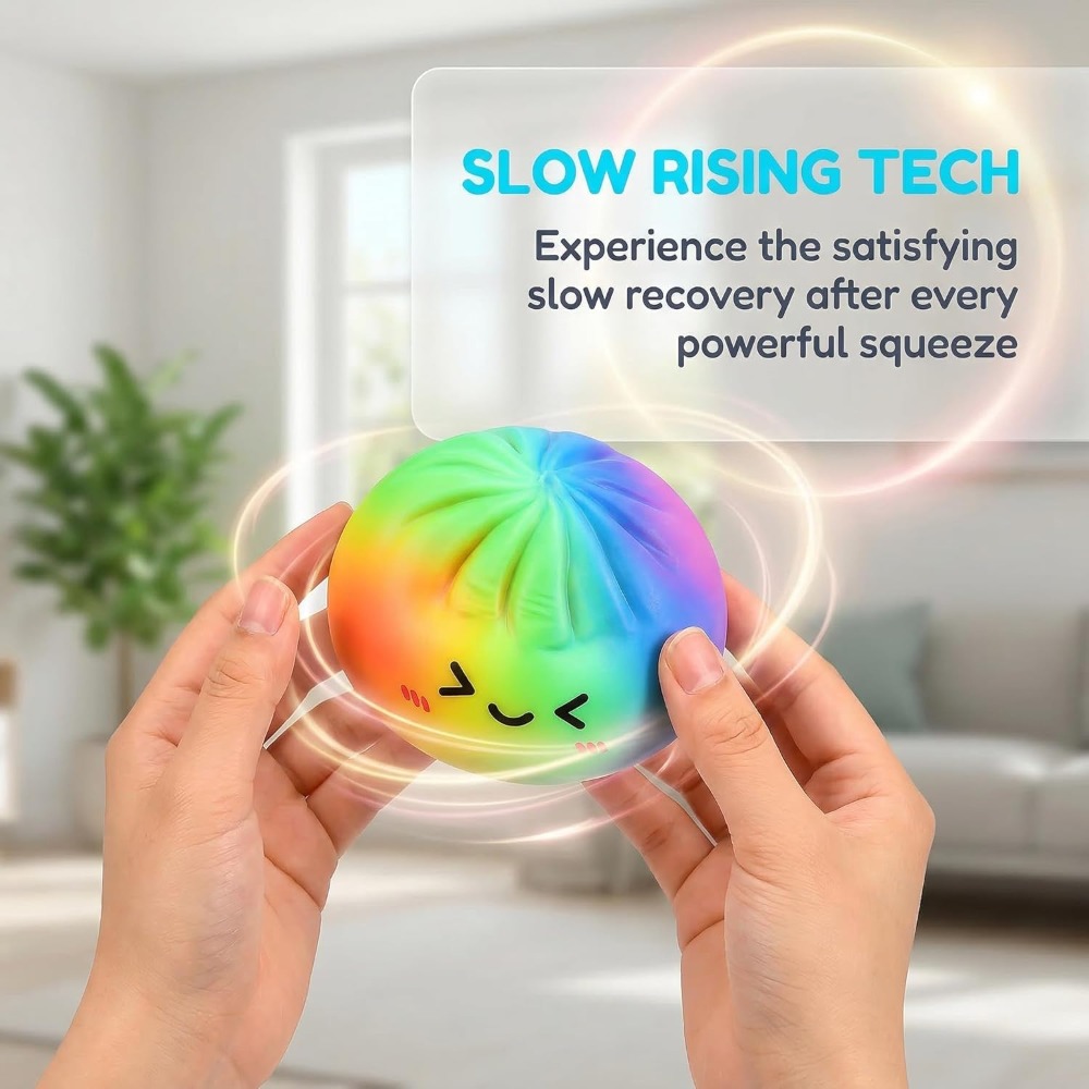 Rainbow Dumpling Squishy Toy T - مراجعة Kids Toys Dumplings وسعره