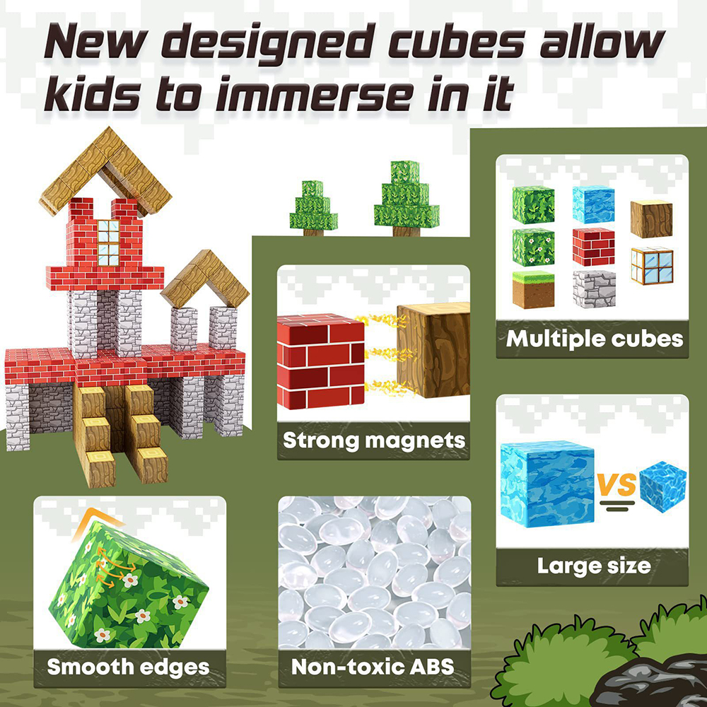 DIY Magnetic Building Blocks M - مراجعة Kids Toys Stores وسعره