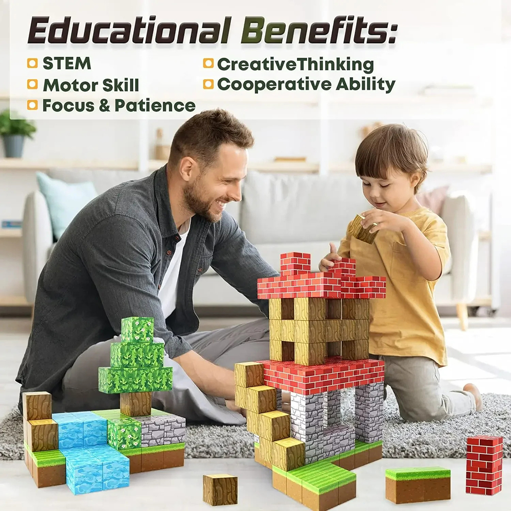 DIY Magnetic Building Blocks M - مراجعة Kids Toys Stores وسعره