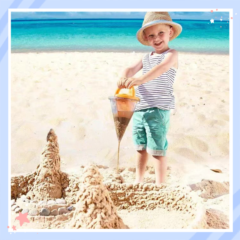 Haba Beach Funnel Sand Toy Tra - مراجعة Kinetic Sand Mold وسعره