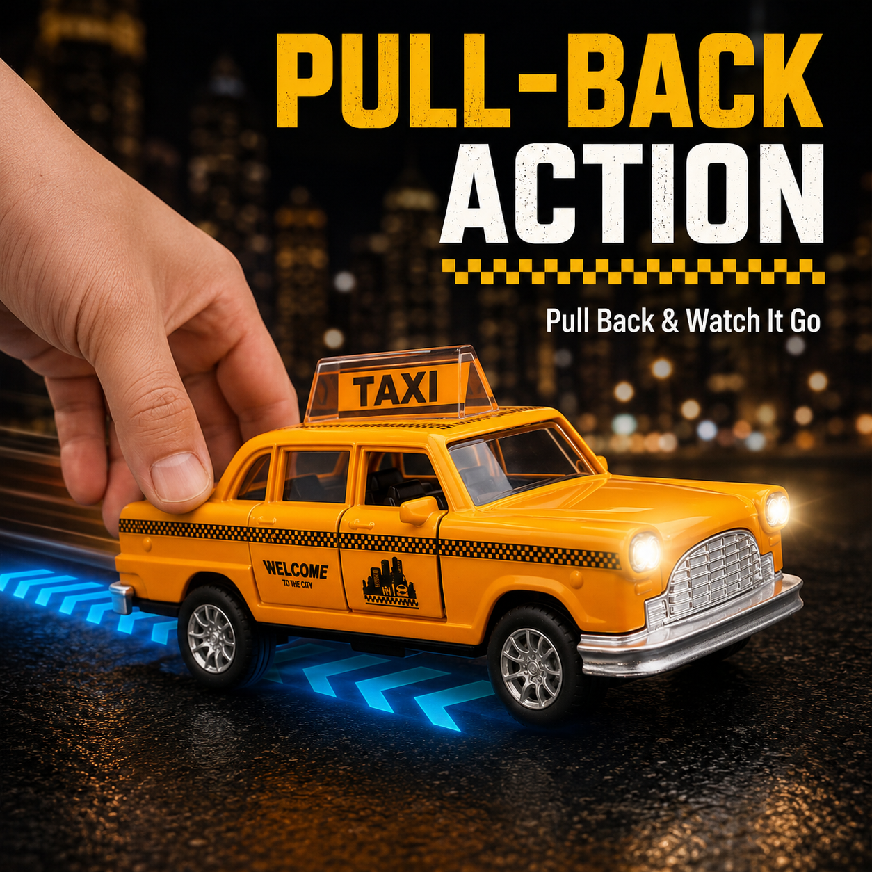 Diecast NYC Yellow Taxi Toy Ca - مراجعة Kids Toys Nyc وسعره