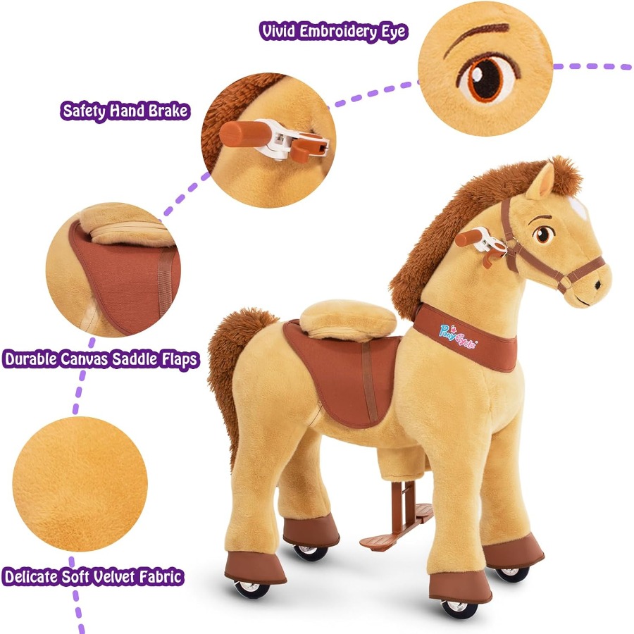 Kids Ride on Horse Toys Plush  - مراجعة Kids Toys Horse وسعره