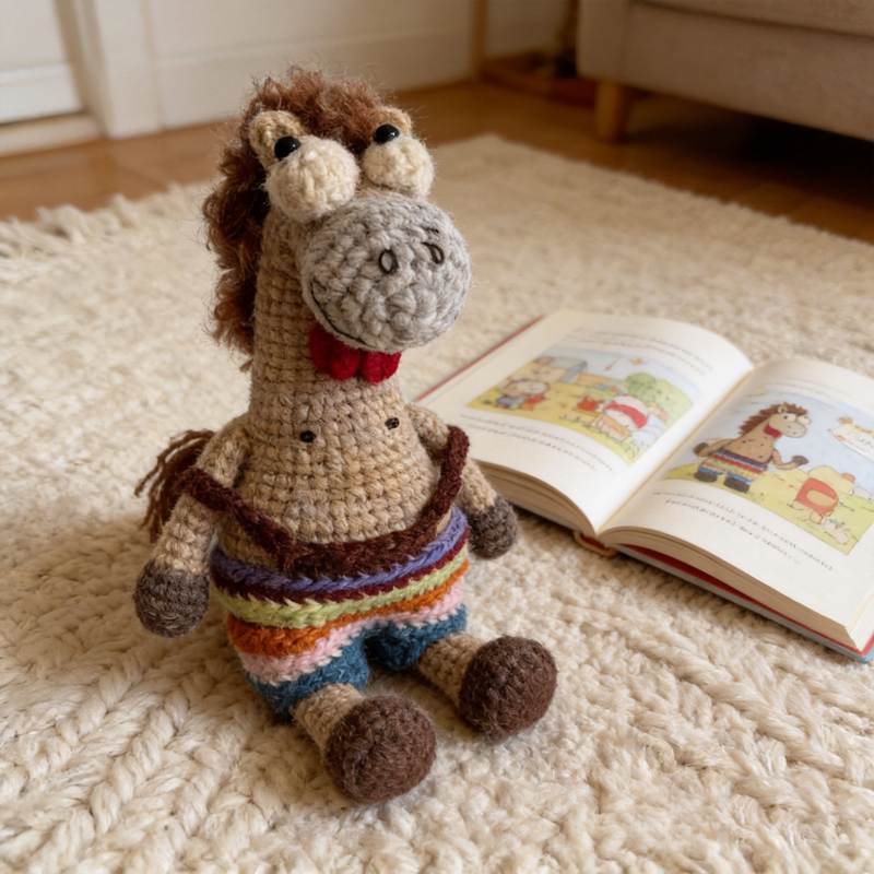 Custom Name Crochet Horse Plus - مراجعة Kids Toys Horse وسعره