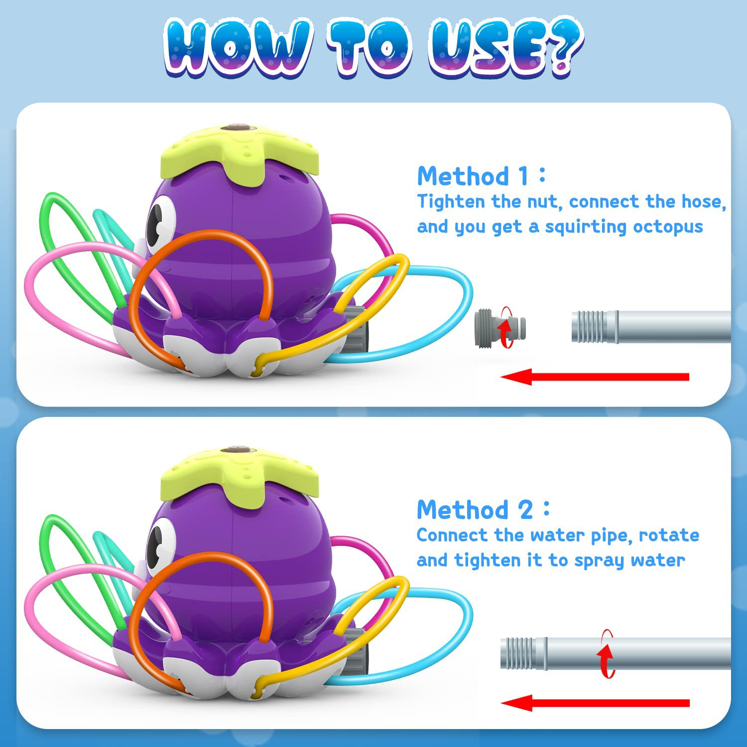 Octopus Sprinkler Water Spray  - مراجعة Kids Yard Toys وسعره