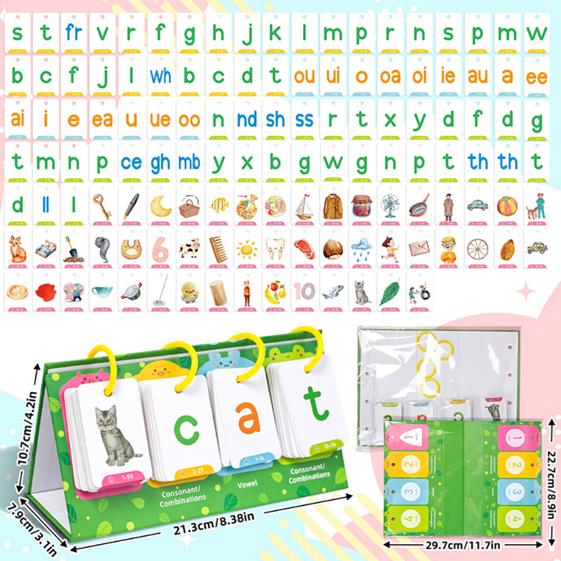 Kids CVC Words Flashcards Phon - مراجعة Educational Flash Card وسعره