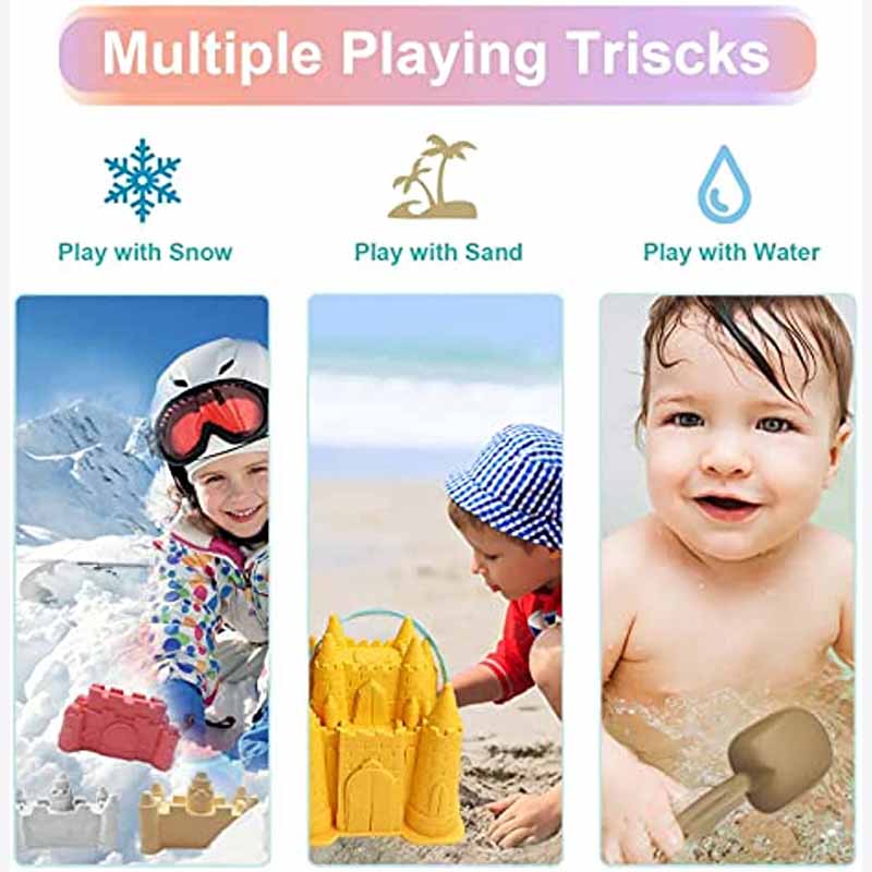 2024 New Beach Sand Toys Set C - مراجعة Kinetic Sand Mold وسعره