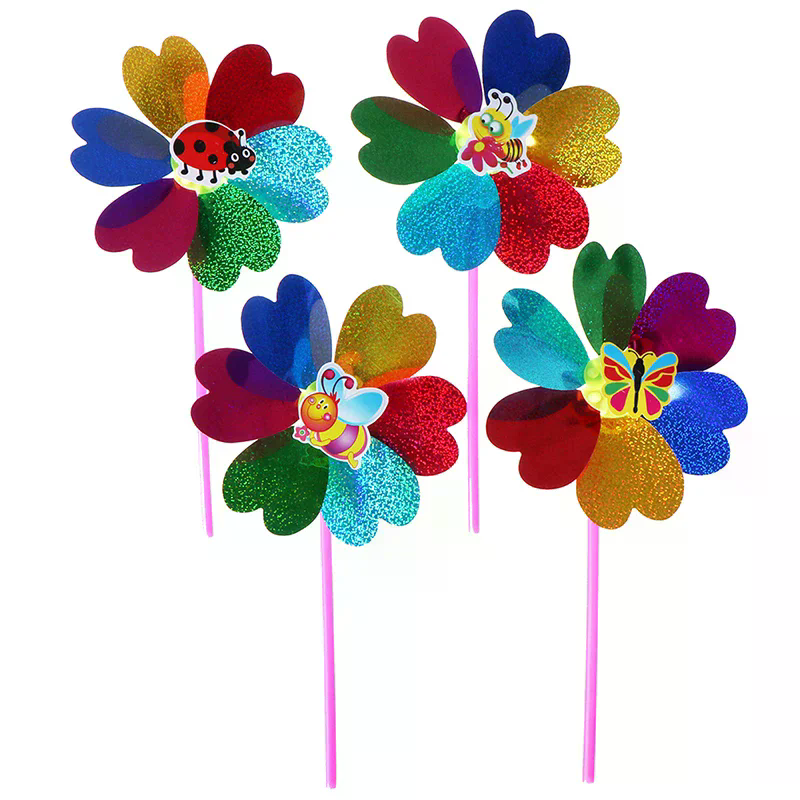 Colorful Sequins Windmill Wind - مراجعة Kids Yard Toys وسعره