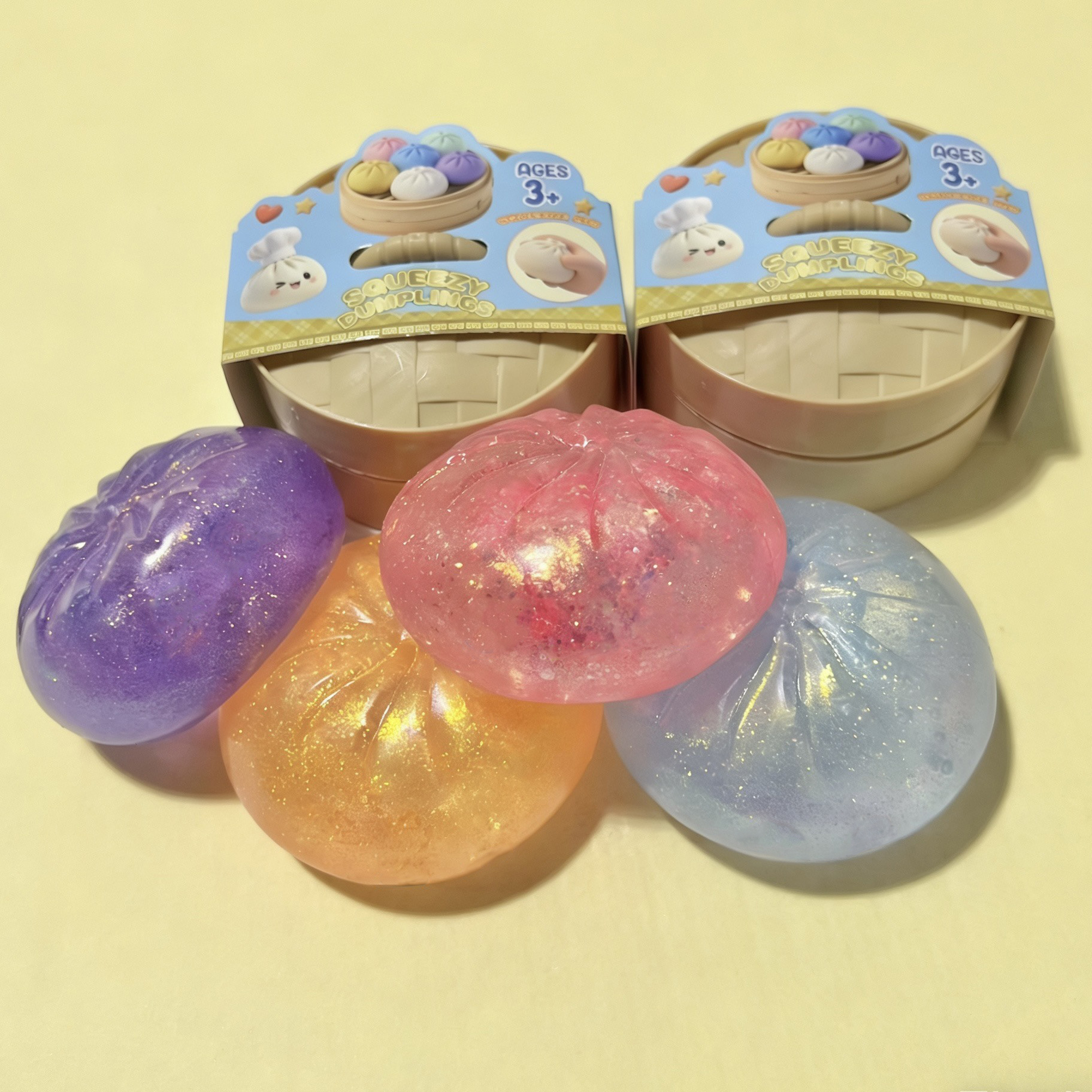 Glitter Dumpling Squishies Bli - مراجعة Kids Toys Dumplings وسعره
