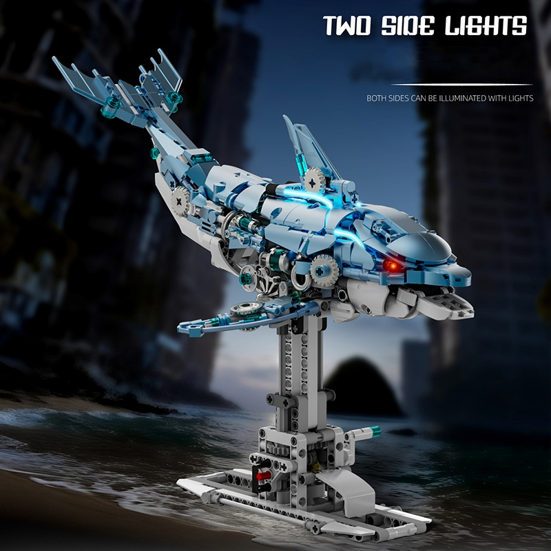 Mechanical Dolphin Building Bl - مراجعة Kids Toys Unique وسعره