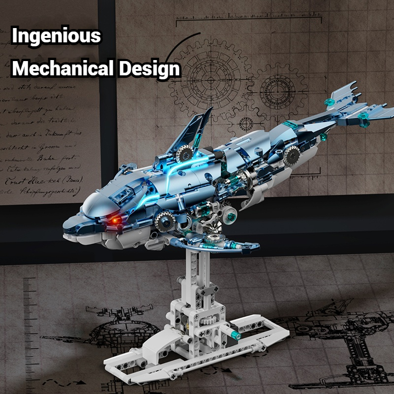 Mechanical Dolphin Building Bl - مراجعة Kids Toys Unique وسعره