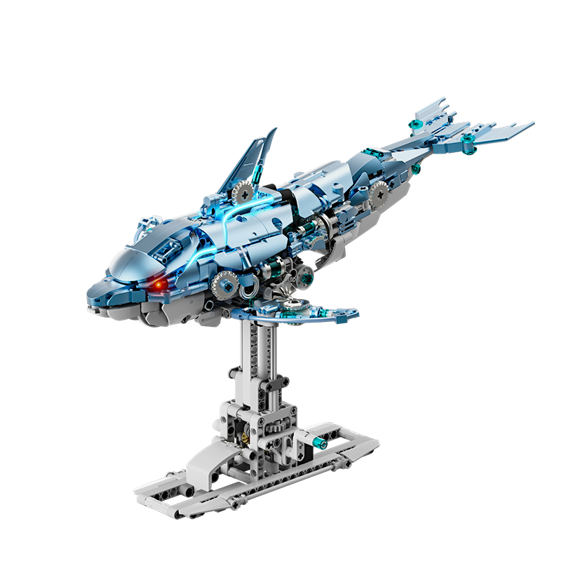 Mechanical Dolphin Building Bl - مراجعة Kids Toys Unique وسعره