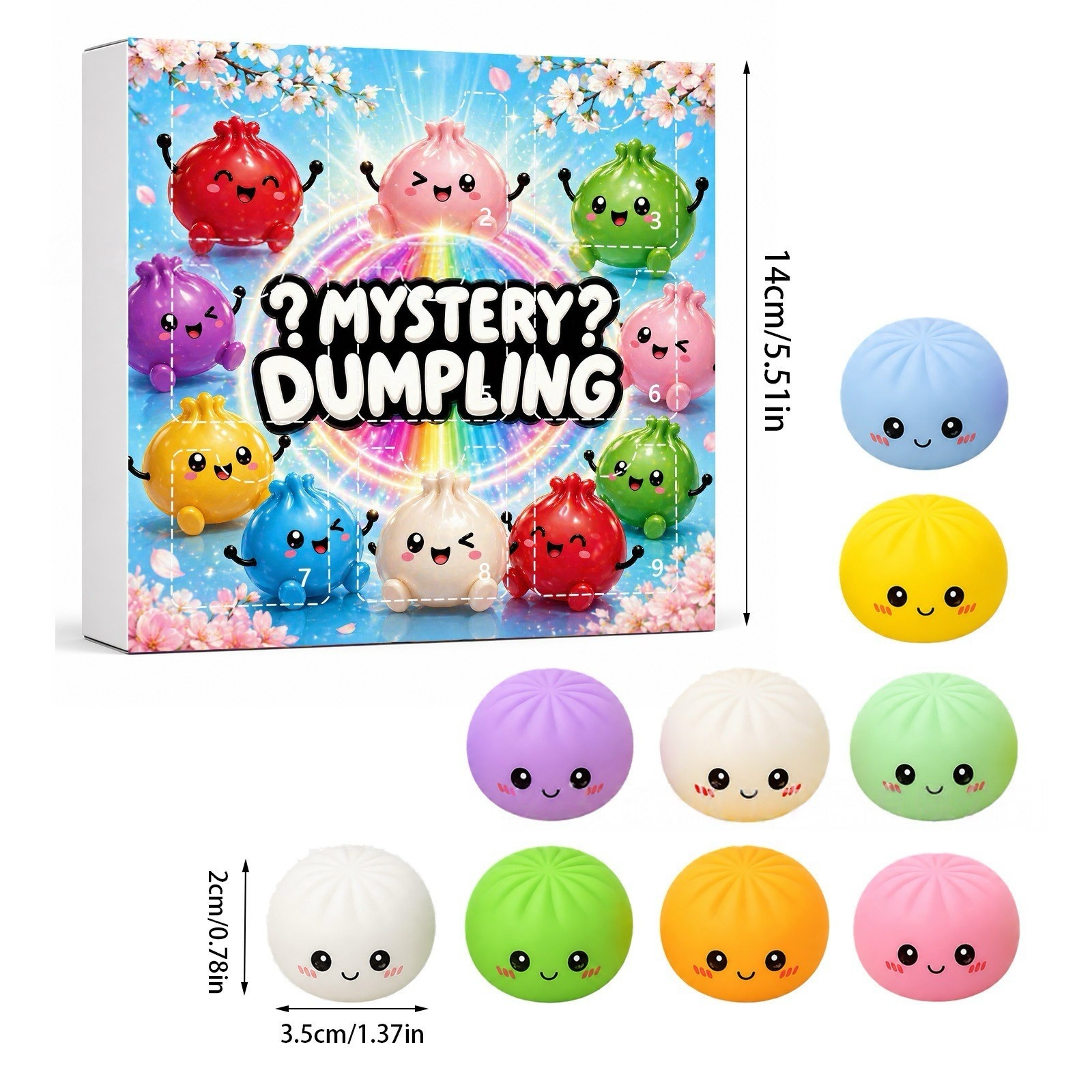 Kawaii Squishy Dumpling Advent - مراجعة Kids Toys Dumplings وسعره