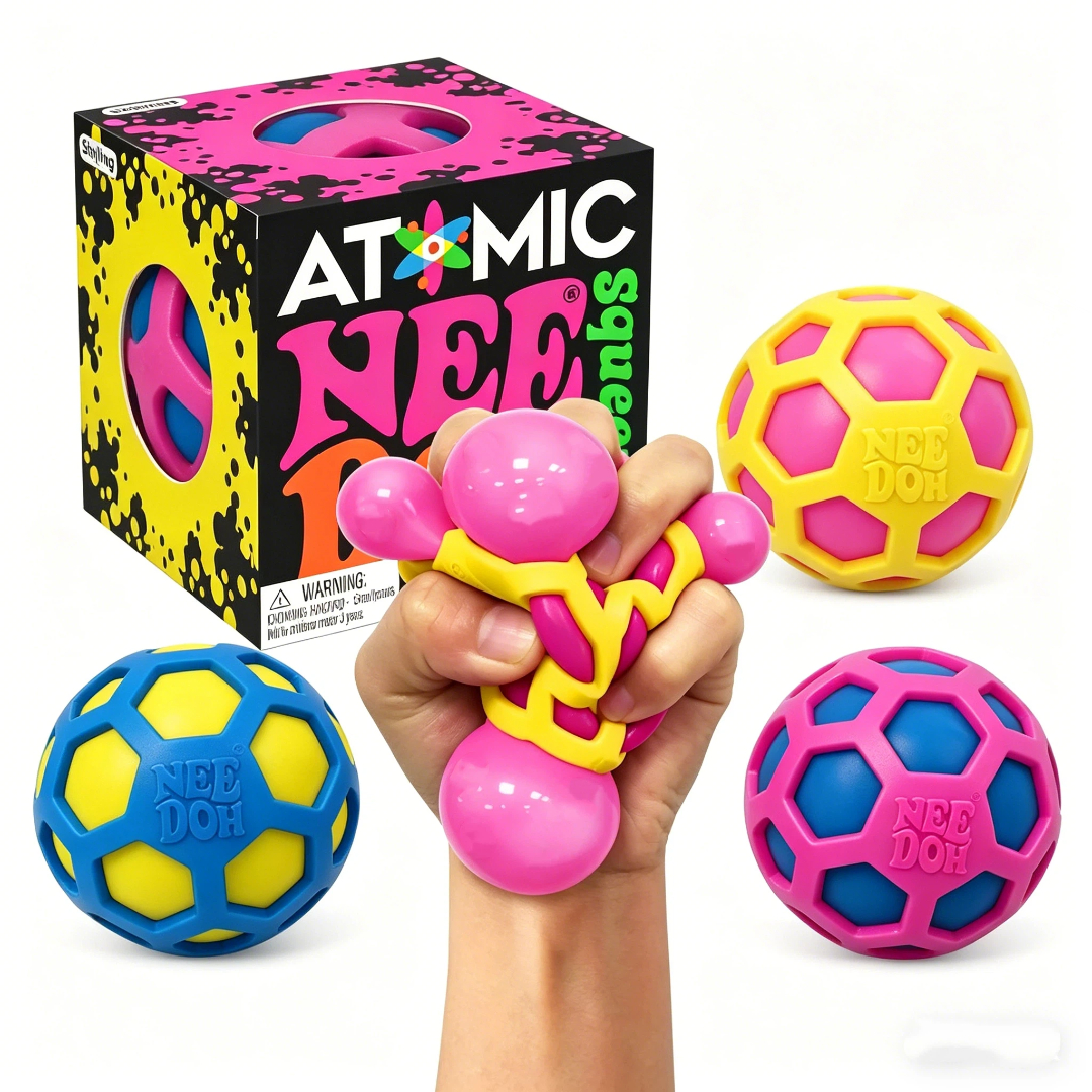 Schylling NeeDoh Atomic Stress - مراجعة Kids Toys Japan وسعره