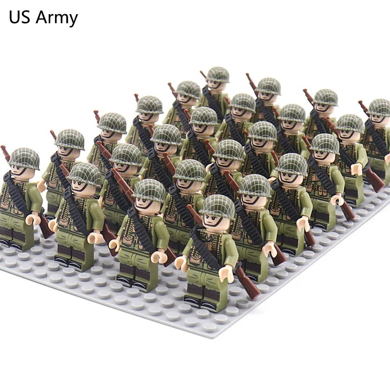 World War II military soldier  - مراجعة Lego Building Blocks وسعره