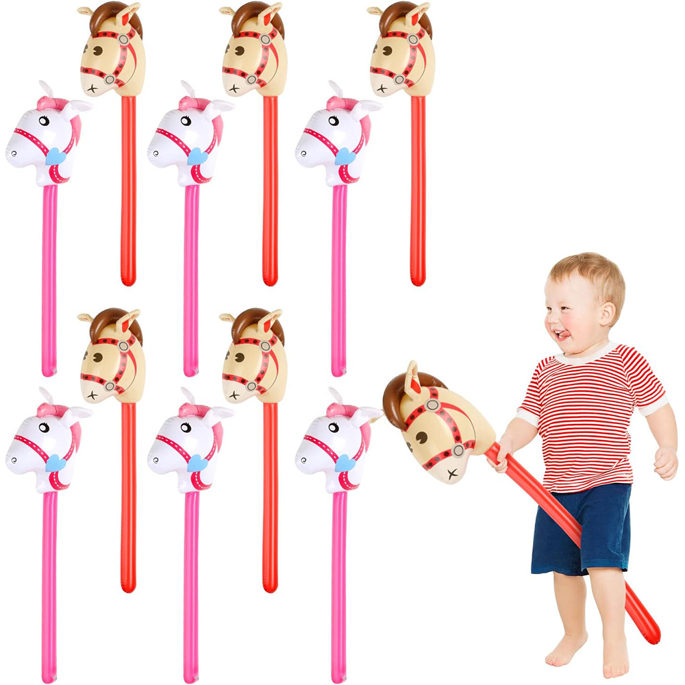 2Pcs Horse Head Stick Balloon  - مراجعة Kids Toys Horse وسعره